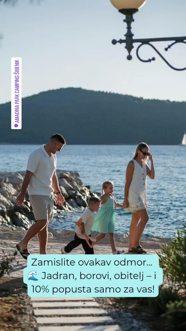🌊 Ekskluzivno za naše pratitelje – 10% popusta u @amadriaparkcampingsibenik !
Jadran, borovi, bazen, vile uz plažu i autentična dalmatinska kuhinja tik uz kamp – i sve to s popustom koji smo izborili samo za vas! 🙌
🏷️ Kod: PUTOKLINCI10
✅ Vrijedi za vile, mobilne kućice i apartmane
📅 Za boravke do 5. lipnja 2026. (uključen i 5.06.)
📩 Javite se direktno kampu s kodom:
sibenik@amadriaparkcamping.com
📞 +385 22 361 017
.
#amadriapark #promokod #jadran #popust #obiteljskiodmor